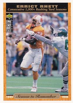 Errict Rhett Tampa Bay Buccaneers 1996 Upper Deck Collector's Choice NFL Season to Remember #77